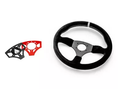 350R Suede UTV Steering Wheel by Assault Industries by SuperATV