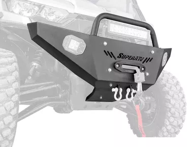 Can-Am Defender HD8 Heavy Weight Winch-Ready Front Bumper by SuperATV