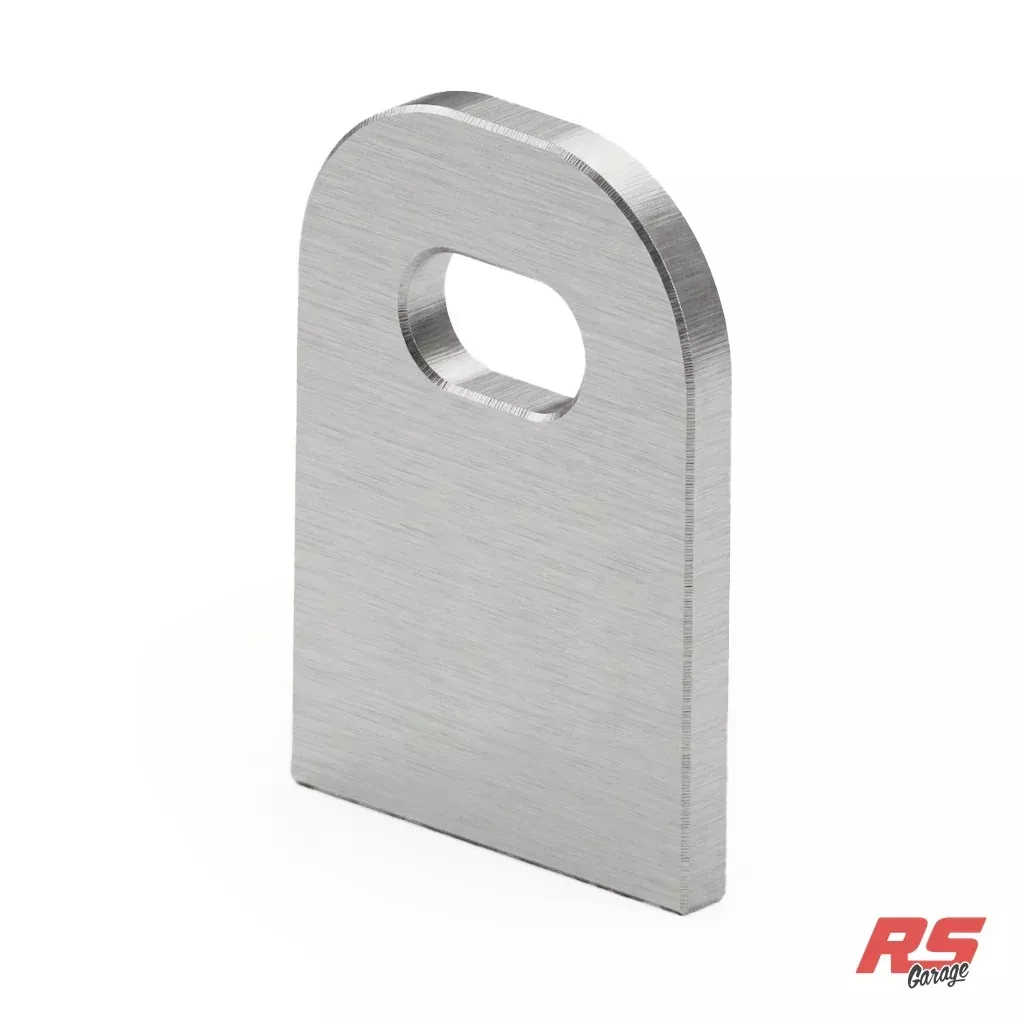-Material: Aluminum -Tab Thickness (A): 0.125 in. (3.2 mm) -Tab Overal Length (B): 1.607 in. (40.8
